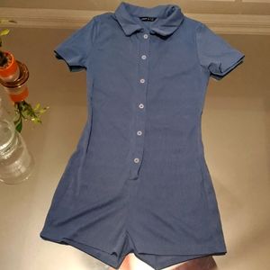 Shein Women's Romper Blue